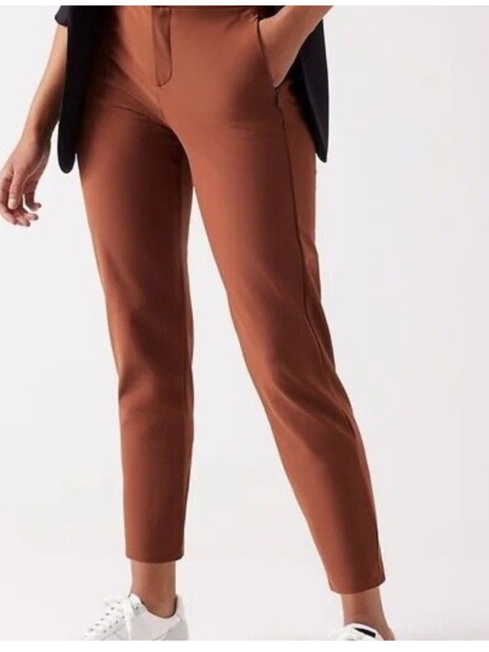 Athleta Stellar Skinny Trousers in Ancient Mahogany | Size 2
